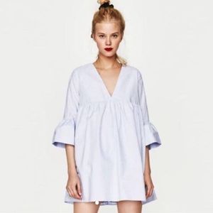 Zara Light Blue Mini Dress